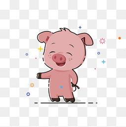 小粉猪照片